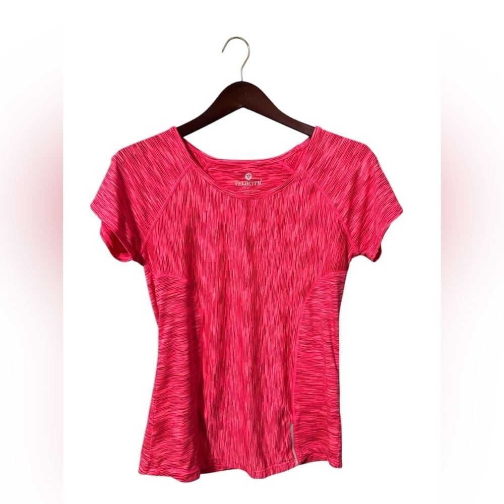 Velocity Pink Short Sleeve Women's Tee Workout Tee